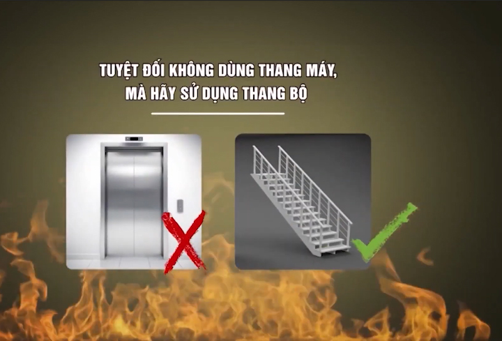 Hướng dẫn cách thoát hiểm khi cháy ở chung cư - Bảo An Việt Nam