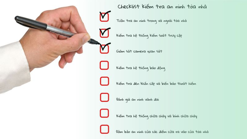 Đơn vị uy tín thường có checklist chi tiết trước khi lên phương án cụ thể