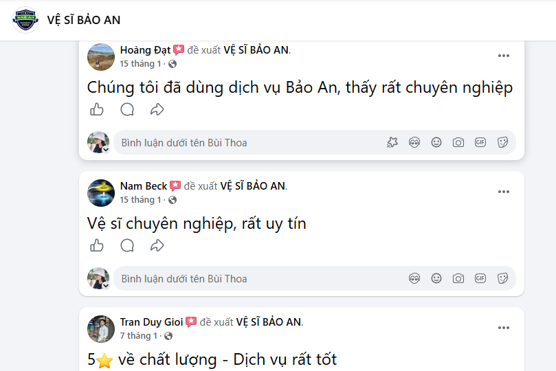 Lựa chọn đơn vị nhận được phản hồi tốt từ khách hàng